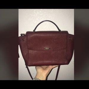 Kate space maroon satchel